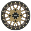 MR406 UTV Beadlock 14x8 4+4/-2mm 4x156 132mm CB Bronze w/MT Black Ring Wheel