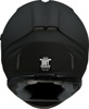 Z1R Jackal Smoke Helmet XS Matte Black - Full-face helmet with drop-down sun visor
