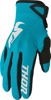Thor Women's Sector Gloves XL Black/White/Aqua - Lightweight MX gloves for women