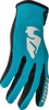 Thor Women's Sector Gloves Large Black/White/Aqua - Lightweight off-road gloves