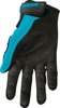 Thor Women's Sector Gloves Large Black/White/Aqua - Lightweight off-road gloves