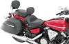Mustang Studded 2Pc Seat with Driver Backrest Black Fits V-Star 1300 07-14