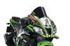 14-1/4" Opaque Black Racing Windscreen - For 16-20 Kawasaki ZX-10R