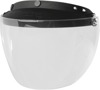 Z1R 3-Snap Flip Shield Clear for Open-Face Helmets - Fits most 3-snap open-face helmets