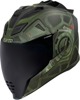 Airflite Black Chain Full Face Street Helmet Green Medium