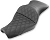 Saddlemen Explorer LS Seat Black Harley XL Sportster 2-Up For XL1200/883 - 2-Up seat for Harley Sportster XL1200/883 models