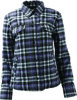 Kuryakyn Cameo Flannel Moto Shirt Black Womens Small - 4-way stretch flannel, reinforced, Black, Women, Small