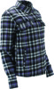 Kuryakyn Cameo Flannel Moto Shirt Womens Black XL - Stretch flannel moto shirt, Womens Black XL