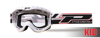 3101 White Atzaki Youth MX Goggles - Clear Lens 3101 White Atzaki Youth MX Goggles - Clear Lens
