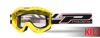 3101 Yellow Atzaki Youth MX Goggles - Clear Lens