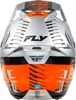 Fly Racing Formula CP Slice Helmet Grey/Orange/Black MD - ECE/DOT approved lightweight helmet