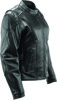 Kuryakyn Race Leather Jacket Black Womens Large - Original leather jacket for women, size large, black