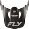 Fly Racing Kinetic Rally Helmet Visor Matte Grey/Black/White XL/2X - Replacement visor for Kinetic Rally Helmet