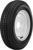 Trailer Tire & 8 Spoke Steel Wheel Assembly - 5.3-12 Tire on 12x4 - 5 on 4.5 Wheel