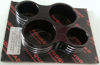 Black Shock Clamps - 1.75" Cage / 2.5" Shock Reservoir For RZR