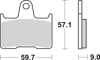 SBS 765LS Sintered Brake Pads