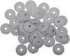 Woody's Round Grand Digger Support Plates 48 Pack White - 48-pack round aluminum plates for Grand Master studs