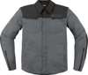 ICON Upstate Canvas CE Jacket Gray Men's Large - CE rated canvas jacket in Gray, Men's size Large