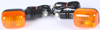 K&S Universal DOT Turn Signal Lights Carbon Amber Pair - Universal DOT turn signals, carbon finish, amber lens