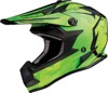 F.I. Agroid Camo Green Yellow Helmet Youth LG