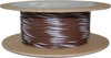 NAMZ 100ft 20 AWG Primary Wire Spool Brown/White Stripe - 100ft 20 AWG wire spool, Brown/White Stripe