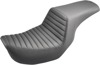 Step-Up Tuck and Roll 2-Up Seat - Black - For 06-17 Harley Dyna Step-Up Tuck and Roll 2-Up Seat - Black - For 06-17 Harley Dyna