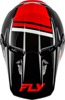 Fly Racing Kinetic Verdict Helmet Black/Red/White LG - DOT/ECE helmet with vented shell in size Large
