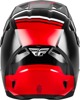 Fly Racing Kinetic Verdict Helmet Black/Red/White LG - DOT/ECE helmet with vented shell in size Large