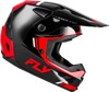 Fly Racing Kinetic Verdict Helmet Black/Red/White LG - DOT/ECE helmet with vented shell in size Large