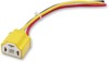 Cycle Visions Headlight Socket 3-Prong Ceramic - 3-prong ceramic headlight socket