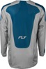 Fly Racing Kinetic Mesh Sym Jersey Grey/Blue Medium - Lightweight mesh jersey with airflow design