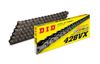 D.I.D 428VX X-Ring Chain 118 Link Natural - X-Ring sealed 428 chain, 118 links, Natural finish