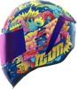 ICON Airform Scatterbrain MIPS Helmet XS Multi/Purple - Full-face helmet with MIPS and DropShield