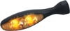 Kuryakyn Micro 1000 Clear Lens Amber Light Satin Black