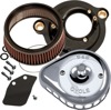 S&S Chrome Stealth Mini Teardrop Air Cleaners For Harley-Davidson