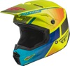 Youth Kinetic Drift Helmet Blue/Hi-Vis/Charcoal Youth Small