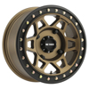 405 UTV Beadlock Wheel 15x7 4+3/13mm Offset 4x156 132mm CB Bronze w/ Black Ring