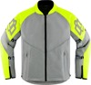 ICON Mesh AF Jacket Men's Hi-Vis/Gray - L - Durable sport mesh jacket for riders