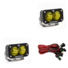 Baja Designs S2 Sport Amber LED Work Light Pair - Work/Scene Pattern