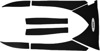 WSM Traction Mat Set Black For Sea-Doo RXT/GTX Models - Black traction mats for Sea-Doo RXT, GTX models