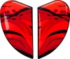 ICON Airform Helmet Side Plates ManikRR Red One Size - Replacement side plates for ICON Airform helmets