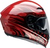 Z1R Jackal Patriot Helmet 3XL Red Gloss Unisex - Full face helmet with drop-down sun visor
