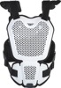 Fly Racing Revel Lite Roost Guard White SM/MD - Chest and back protection, size SM/MD, White