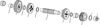 Andrews 4-Speed Sportster Transmission Gear Sets, Countershaft 1st Gear 17T