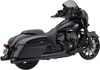 Cobra 4" Dual-Cut Neighbor Hater Slip On Exhaust Mufflers Black - Fits Indian Gen-1 Baggers