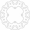Moto-Master Nitro Rear Brake Rotor 190mm For Honda CRF150R/CR85R/CR80 - Rear brake rotor for Honda CRF150R, CR85R, CR80