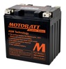 MOTOBATT MBTX30U(HD) Quadflex AGM Battery Sealed Factory Activated - Sealed AGM battery, maintenance-free, universal fit