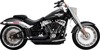 Vance & Hines Shortshots Staggered Exhaust Black For Harley Softail 107/114