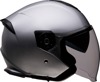 Z1R Road Maxx 2.0 Helmet Silver M - Open-face helmet with drop-down sun visor