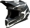 Z1R Rise Flame Helmet Matte Black/White - Medium - MX helmet with flame graphic, unisex, size M